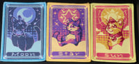 Image 1 of The Three Cats of the Moon, Star, and Sun Patches and Stickers