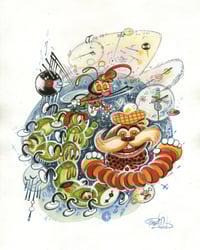 The Astral Piazzolla Original Watercolor Painting