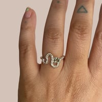 Image 4 of green wave ring