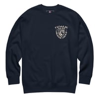 Image 4 of Goalie Mom Prayer Group Pocket Logo Crewneck (Dark Colors)