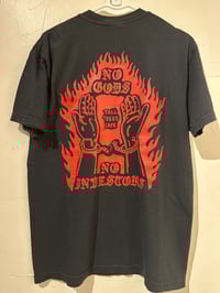 Image 2 of No Gods Tee - Red on Black