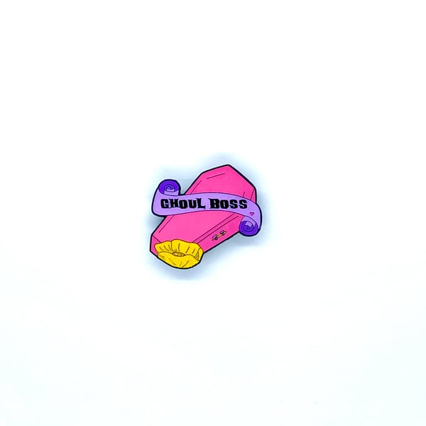 Image of Ghoul Boss Coffin Enamel Pin