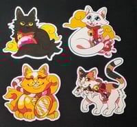 Image 2 of Lucky Cat Sticker Set