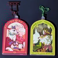 Image 3 of Fox and Kitsune Double sided Chamber Charms