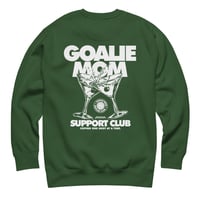 Image 14 of Goalie Mom Supprt Club Pocket Logo Crewneck (Dark Colors)