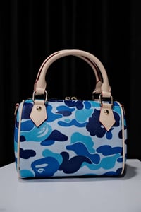 Image 1 of blue camo mini bag