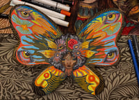 Image 2 of Cora original on wood