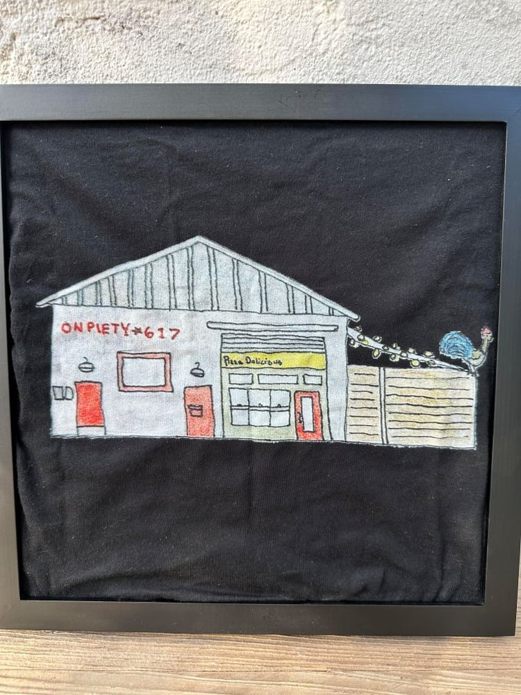 Image of Pizza D Facade / Black T-Shirt