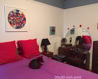 Image 2 of Nina Bovasso Giclee Print Tondo Geometric,  2008