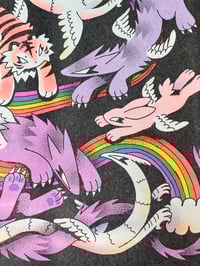 Image 5 of Rainbow Creature Universe 11x17 Riso Print