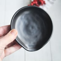 Image 4 of Custom order for Jenny - Two Medium Spoon Rests in Black Satin Glaze