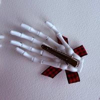 Image 2 of Skeleton Hand Hair Clips