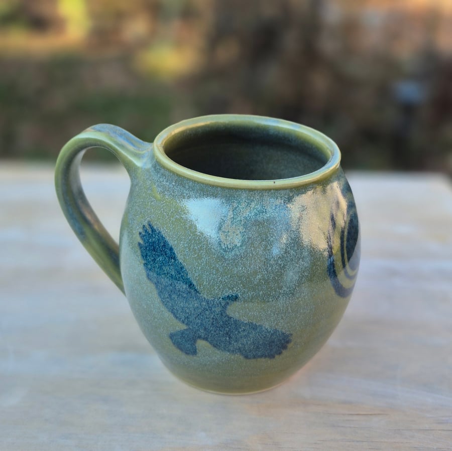 Image of Green Crow Mug