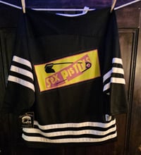 Image 2 of Sex Pistols custom hockey jersey. Men's hockey sizing, oversized. L
