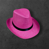 Image 1 of Bright Pink Women's Fedora