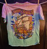 Image 2 of Grateful Dead tie dye Ship of Fools reprint t-shirt, L