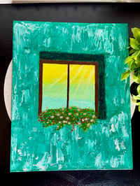 Image 1 of Waiting by the Window Art Canvas