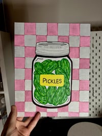 Image 3 of Pickle Jar Art Canvas 