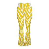 Image 1 of BANANA ZEBRA FLARE LEGGINGS