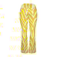 Image 2 of BANANA ZEBRA FLARE LEGGINGS