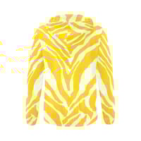Image 2 of BANANA ZEBRA ZIPPER HOODIE