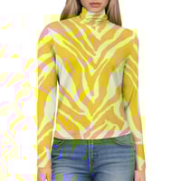 Image 3 of BANANA ZEBRA TURTLENECK