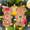 Mickey & Minnie Gingerbread Ornaments