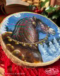 Image 3 of Original Painting on Wood - The Christmas Horse