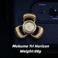 3Alloys Mokume Tri Horizon Spinner Fidget