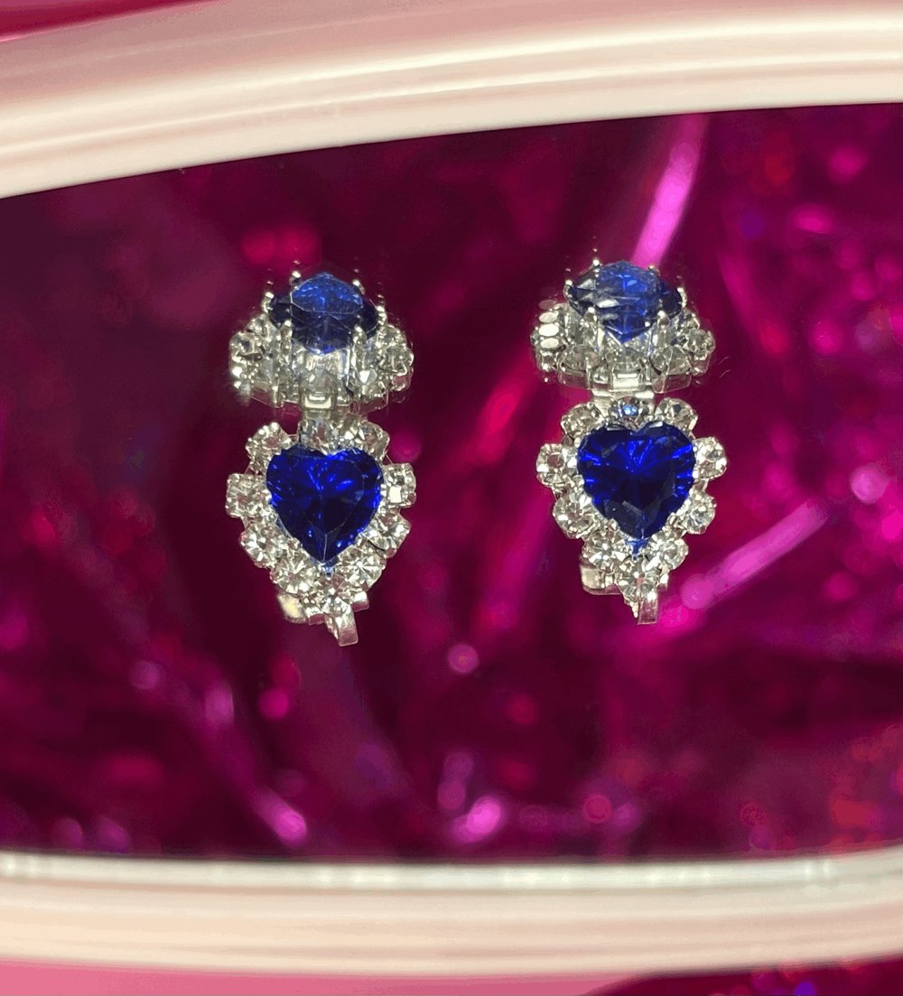 Image of (CLIP ON) Blue Skye Earrings / Cielito Azul Aritos (CON CLIP)