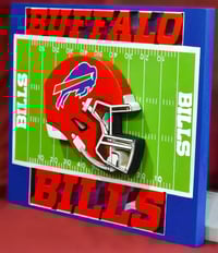 Image 9 of UBuffalo Bills Hand Crafted NFL 3D Wooden Team Helmet Wall Hanging Artwork.nnamed Product