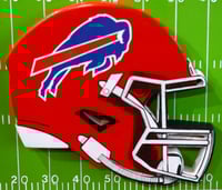 Image 14 of UBuffalo Bills Hand Crafted NFL 3D Wooden Team Helmet Wall Hanging Artwork.nnamed Product