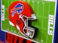 Image 15 of UBuffalo Bills Hand Crafted NFL 3D Wooden Team Helmet Wall Hanging Artwork.nnamed Product