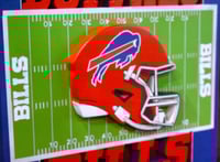 Image 16 of UBuffalo Bills Hand Crafted NFL 3D Wooden Team Helmet Wall Hanging Artwork.nnamed Product