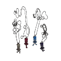 Image 1 of deadstock robot necklaces!