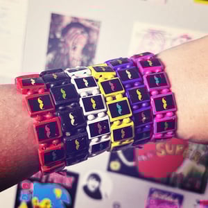 Image of mustache charm bracelet