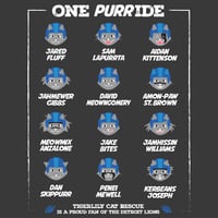 Image 4 of One PURRIDE! Unisex T-Shirt  |  Front and Back Print