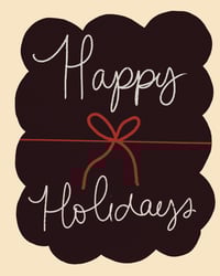 'Happy Holiday's' Holiday Card