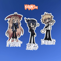 Image 2 of chainsaw man stickers