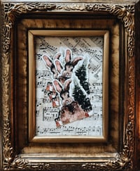 Image 1 of Merry Christmas Bunny -Vinyl Sticker