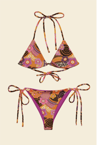 Image 1 of Itsy Bitsy bikini in Daisy Lane pink