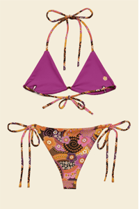 Image 2 of Itsy Bitsy bikini in Daisy Lane pink