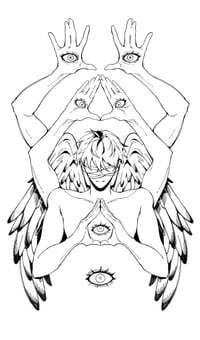 Angel Gojo (A La Carte): Temporary Tattoos