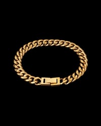 Image 2 of Gold Cuban Link Bracelet