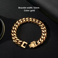 Image 3 of Gold Cuban Link Bracelet