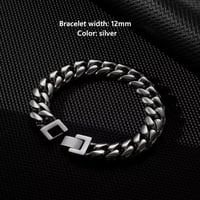 Image 3 of Silver Cuban Link Bracelet