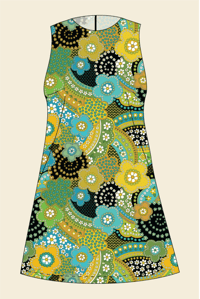 Cotton Yesterday Mini in Daisy Lane Green