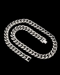 Image 2 of Silver Drip Cuban Link Chain 
