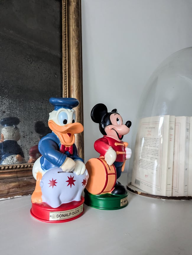Tirelires vintage Mickey & Donald 