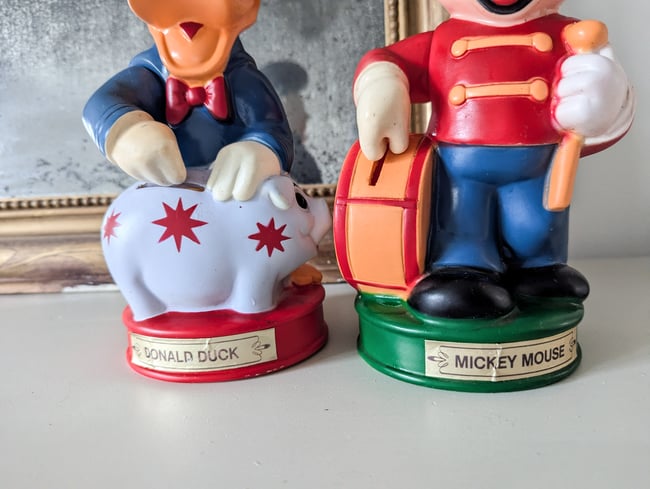 Tirelires vintage Mickey & Donald 